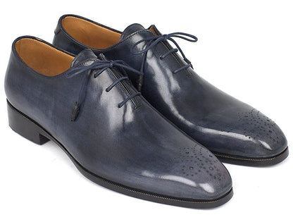 Paul Parkman Men's Navy Wholecut Oxfords (ID#KR254NVY) - Which Mark