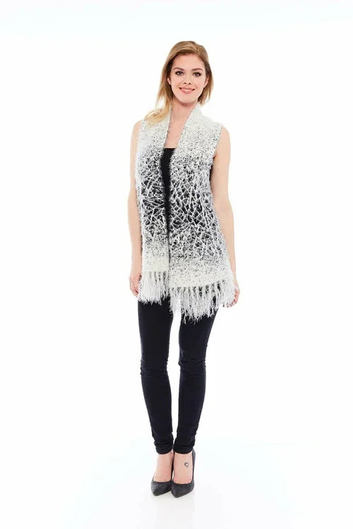 THE TASSEL WINTER SWEATER IN COZY WHITE - Which Mark
