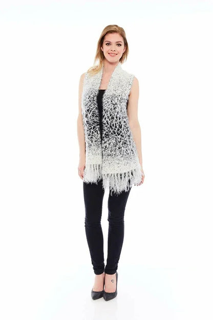 THE TASSEL WINTER SWEATER IN COZY WHITE - Which Mark