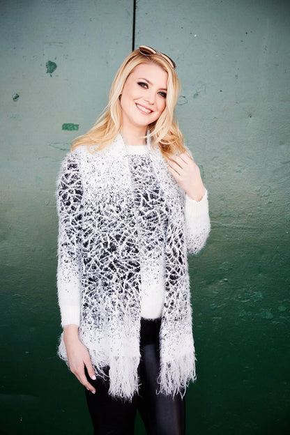 THE TASSEL WINTER SWEATER IN COZY WHITE - Which Mark