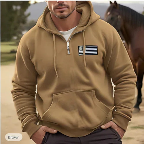 Sweater Men's Autumn New Casual Fashion Fashion Brand Hooded Trend - Which Mark