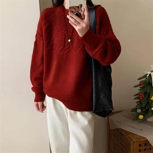 French Retro Soft Glutinous Twisted Sweater For Women - Which Mark