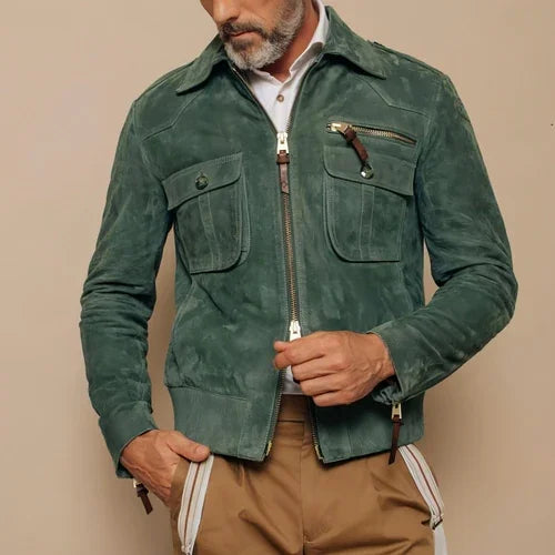 1.A Slim Fit Solid Color Fashion Jacket For Men - Which Mark