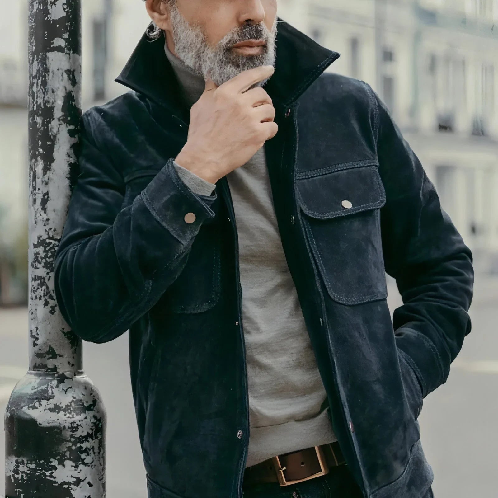 1.A. Casual And Fashionable Solid Color Jacket For Men - Which Mark