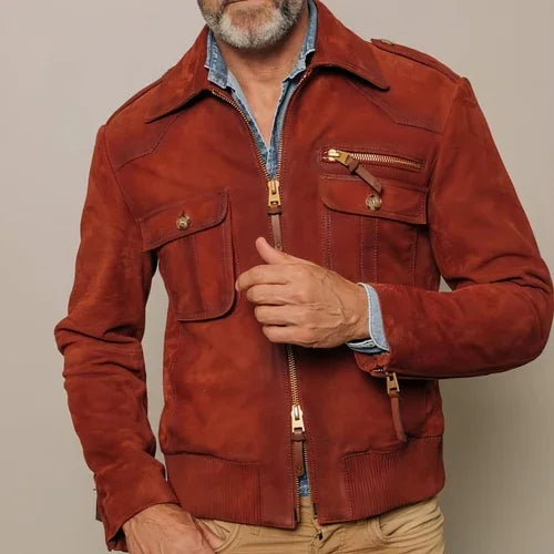 1.A Slim Fit Solid Color Fashion Jacket For Men - Which Mark