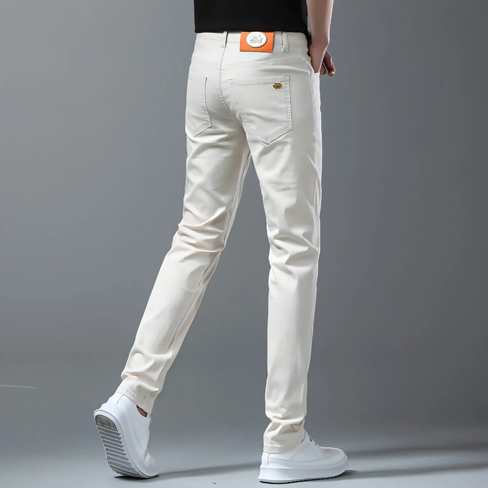 Men's Korean Style Slim-fitting Ankle-tied Youth High-end Pants - Which Mark