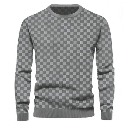 Crew Neck Casual Base Long Sleeve T-Shirt Men - Which Mark