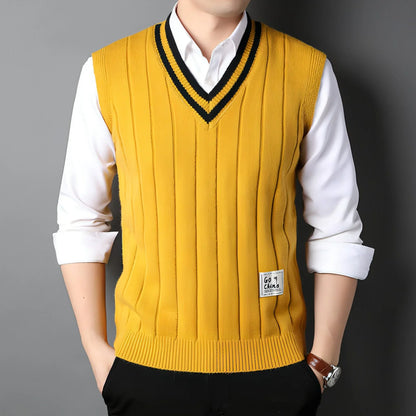 Vest Men's Sleeveless Thermal Sweater - Which Mark