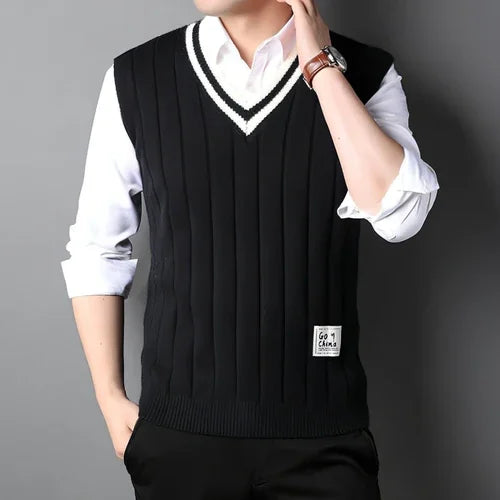 Vest Men's Sleeveless Thermal Sweater - Which Mark