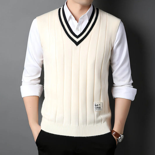 Vest Men's Sleeveless Thermal Sweater - Which Mark