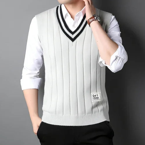 Vest Men's Sleeveless Thermal Sweater - Which Mark