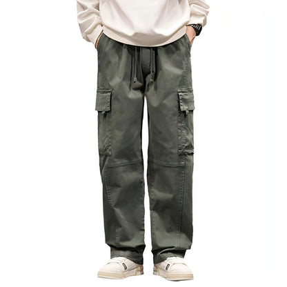 Autumn And Winter New Straight Loose Oversized Cargo Pants Jeans Men - Which Mark