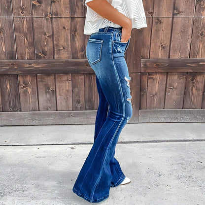 UrbanFade™ – Women's Ripped High-Waist Jeans - Which Mark