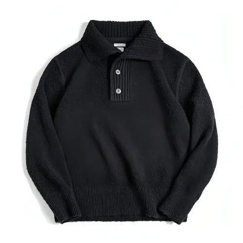 A.1 Lapel Thermal Head Cover Thick Sweater Men - Which Mark