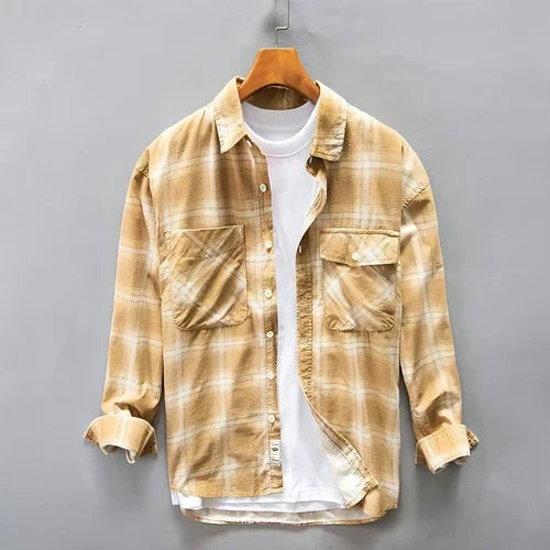 PlaidCraft™ – Pure Cotton Check Shirt for Men - Which Mark