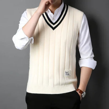 Vest Men's Sleeveless Thermal Sweater - Which Mark