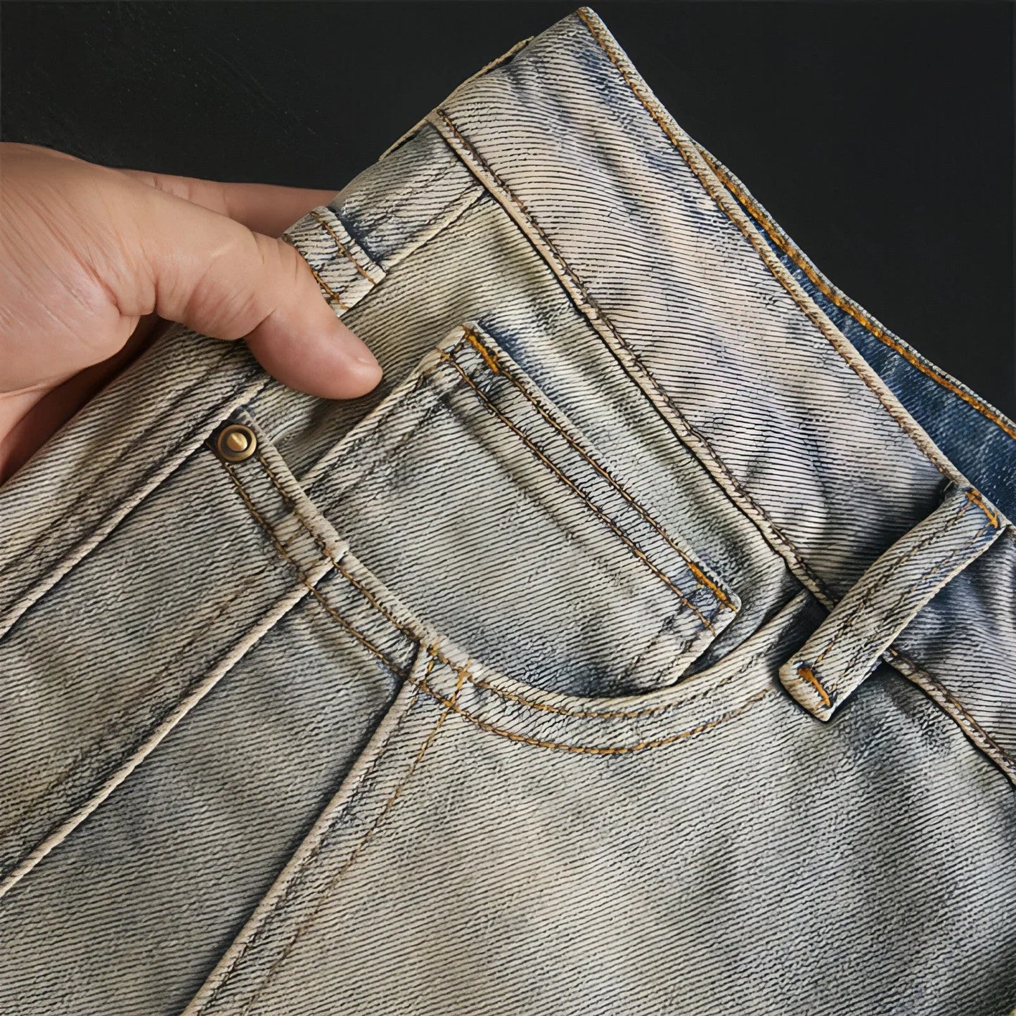 UrbanEase™ Retro Patchwork Motorcycle Jeans Men - Which Mark