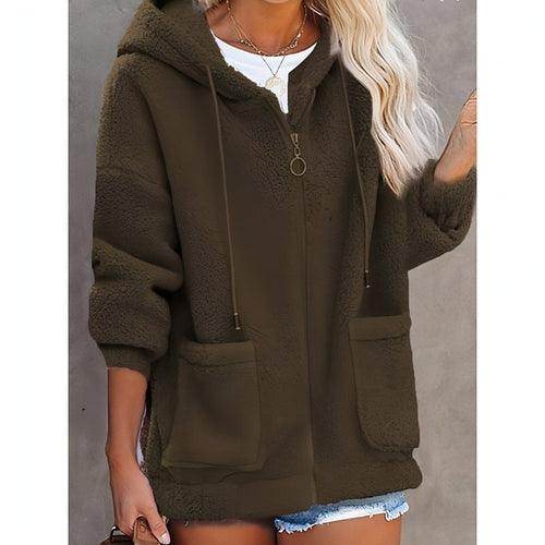 Sweater Buttonless Women Zipper Hoodie - Which Mark