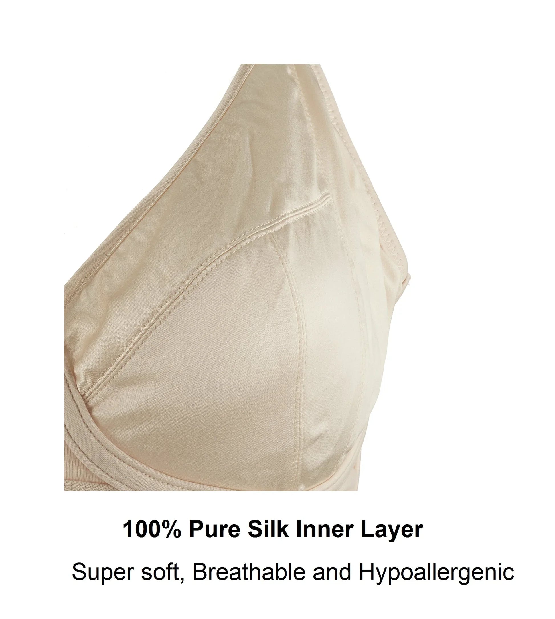 Rosie - Silk & Organic Cotton Lace Full Cup Wireless Bra - Which Mark