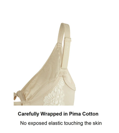 Rosie - Silk & Organic Cotton Lace Full Cup Wireless Bra - Which Mark