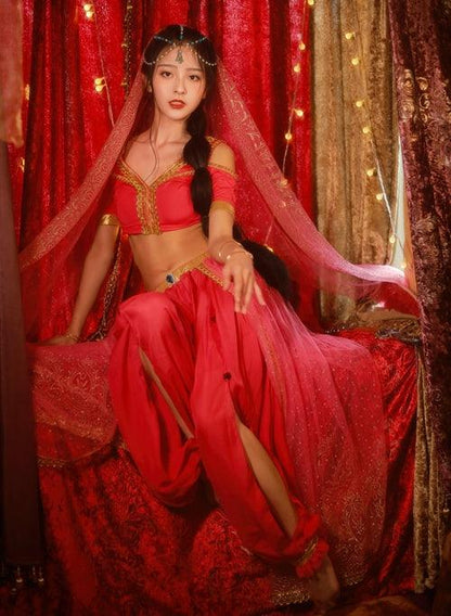 Arabian Princess Costumes Belly Dance Outfit Party Cosplay - Which Mark