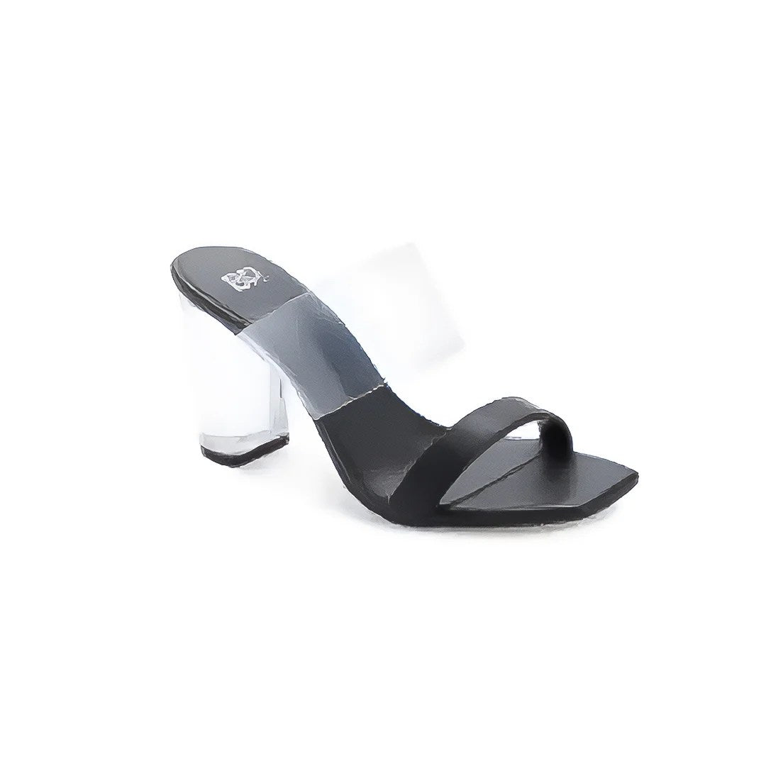 BP Naomi Clear Block Heel Sandal - Which Mark
