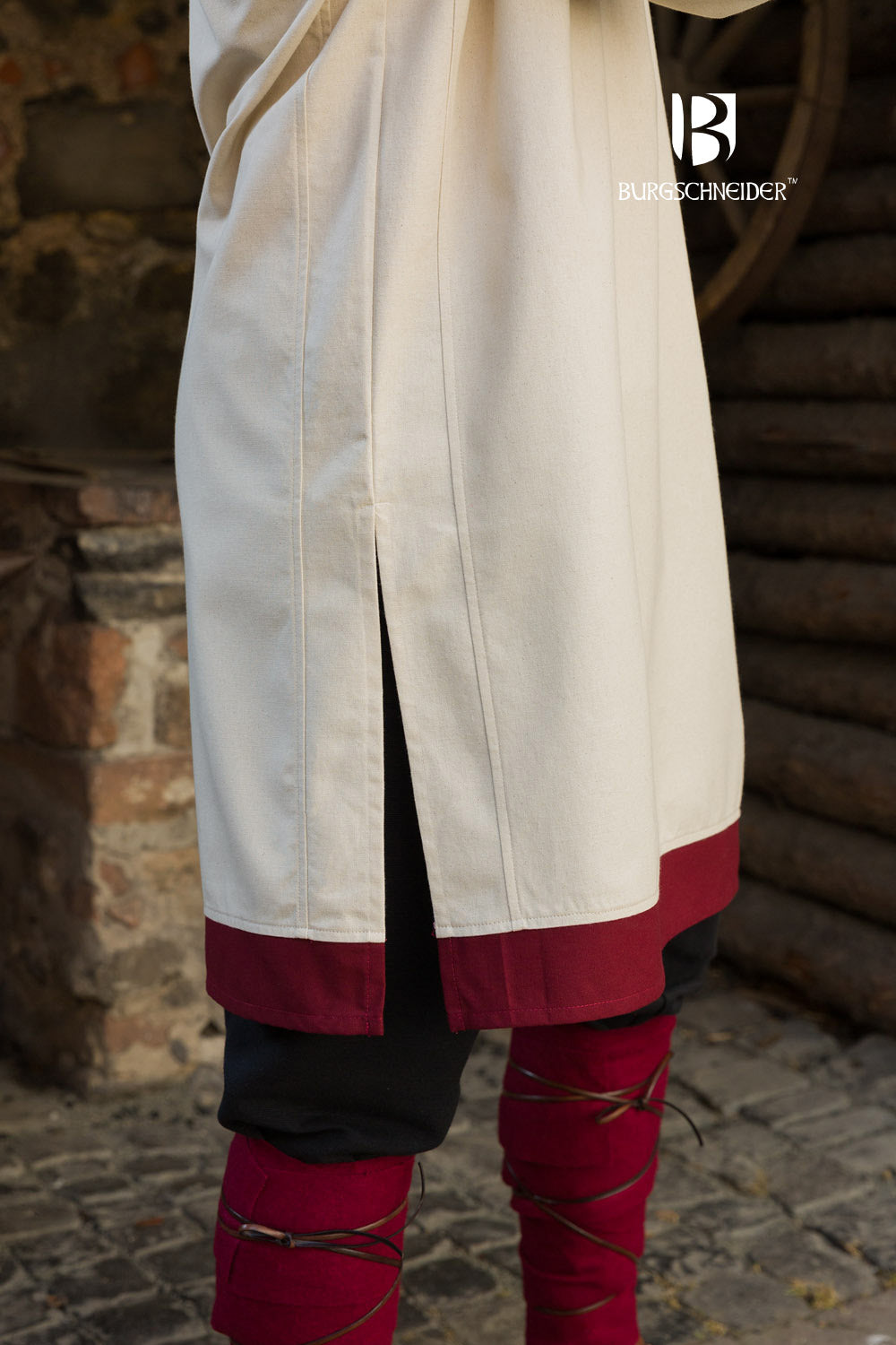 Rus Tunic Tobiasz Natural/Bordeaux - Which Mark
