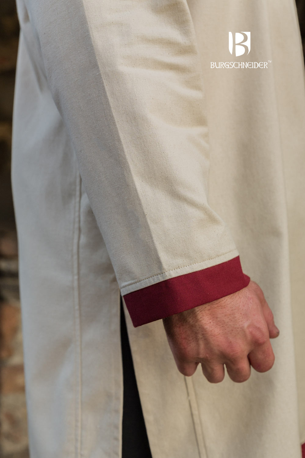 Rus Tunic Tobiasz Natural/Bordeaux - Which Mark
