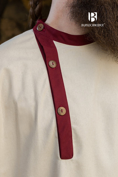 Rus Tunic Tobiasz Natural/Bordeaux - Which Mark