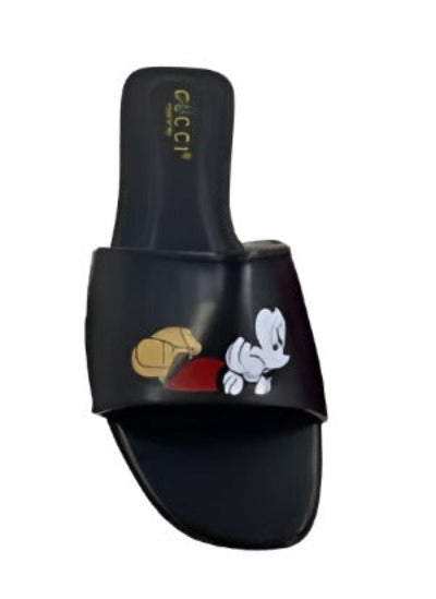 Women's Fashion Mickey Mouse Flat Sandals - Which Mark