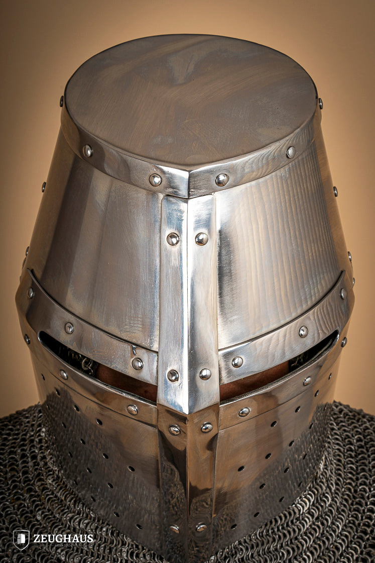 Crusader Great Helmet 1,6mm Polished - Which Mark