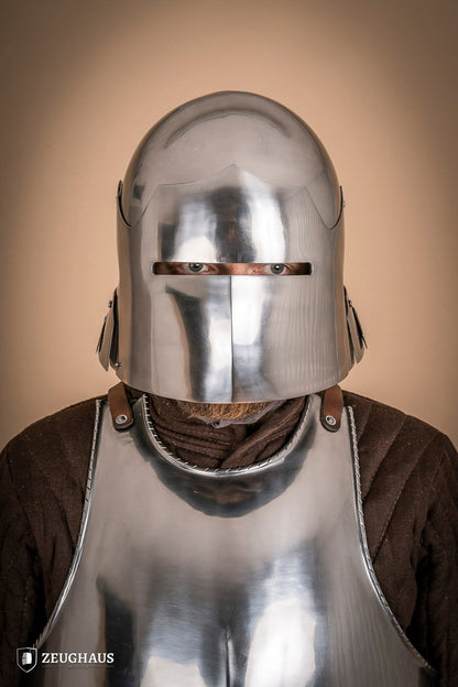 German Sallet Helmet 15th Cent. 1,6mm Polished - Which Mark