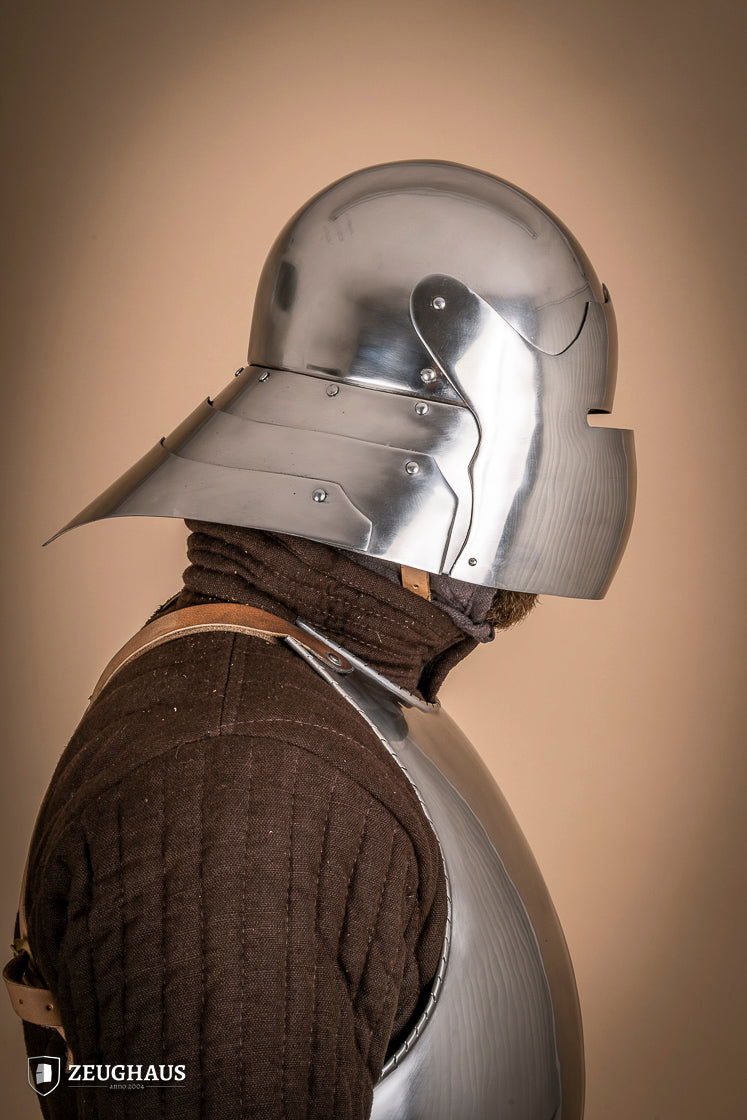 German Sallet Helmet 15th Cent. 1,6mm Polished - Which Mark