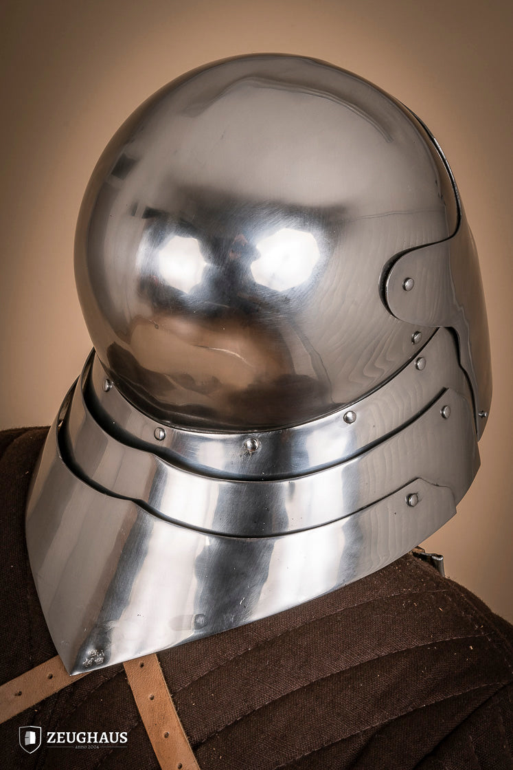 German Sallet Helmet 15th Cent. 1,6mm Polished - Which Mark