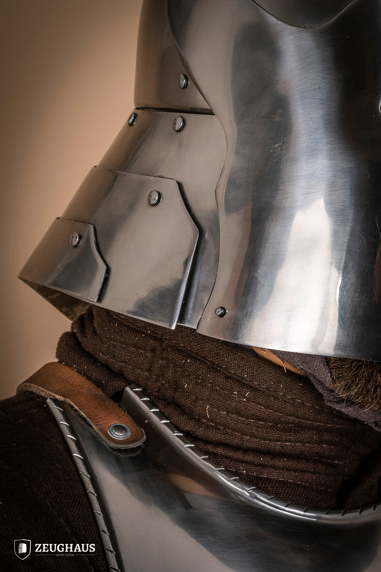 German Sallet Helmet 15th Cent. 1,6mm Polished - Which Mark