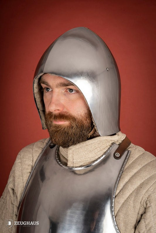 Simple Bascinet Helmet 2mm Polished - Which Mark