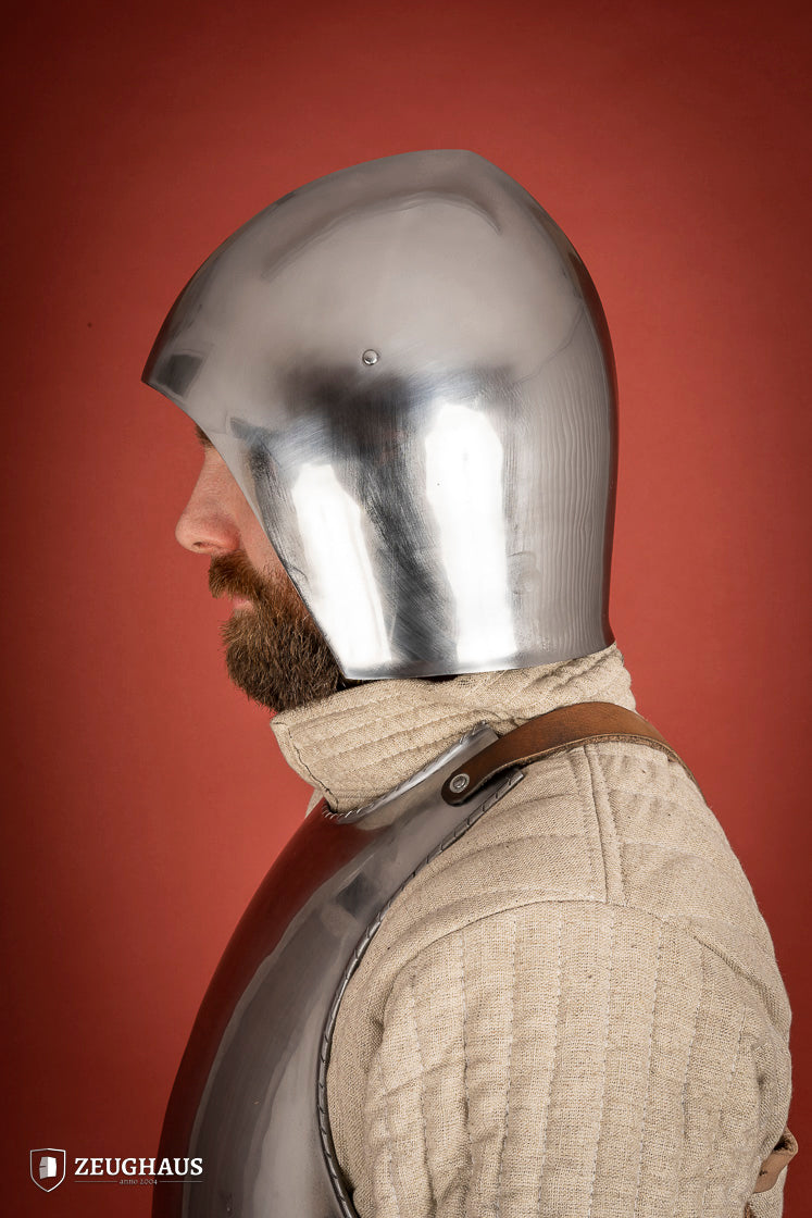 Simple Bascinet Helmet 2mm Polished - Which Mark