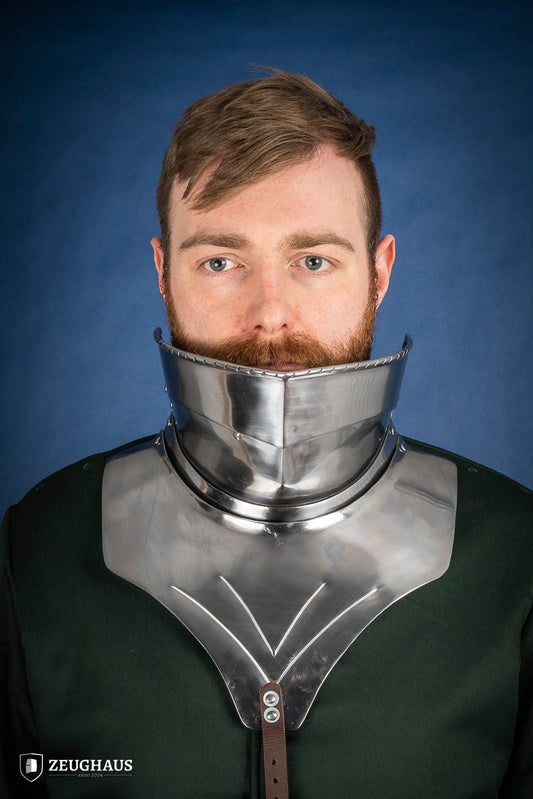 Articulated Gorget with Bevor 1450-1520 1,6mm Polished - Which Mark