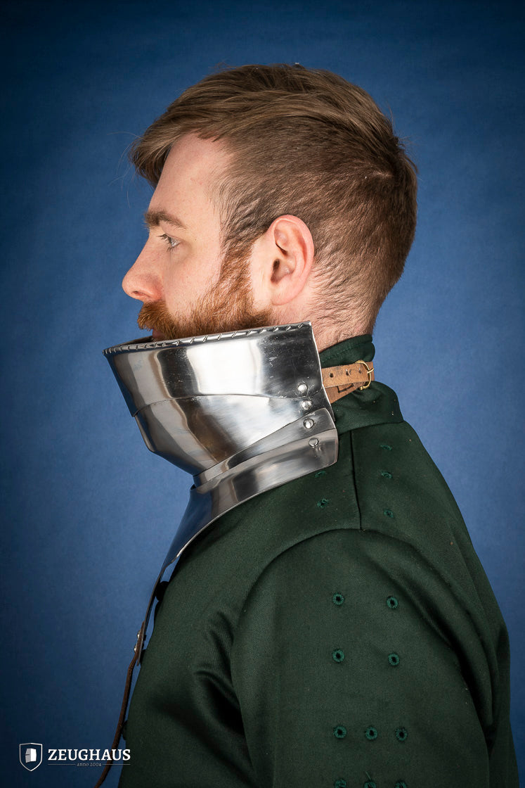 Articulated Gorget with Bevor 1450-1520 1,6mm Polished - Which Mark