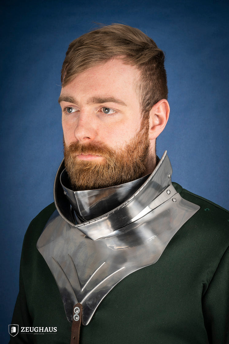 Articulated Gorget with Bevor 1450-1520 1,6mm Polished - Which Mark