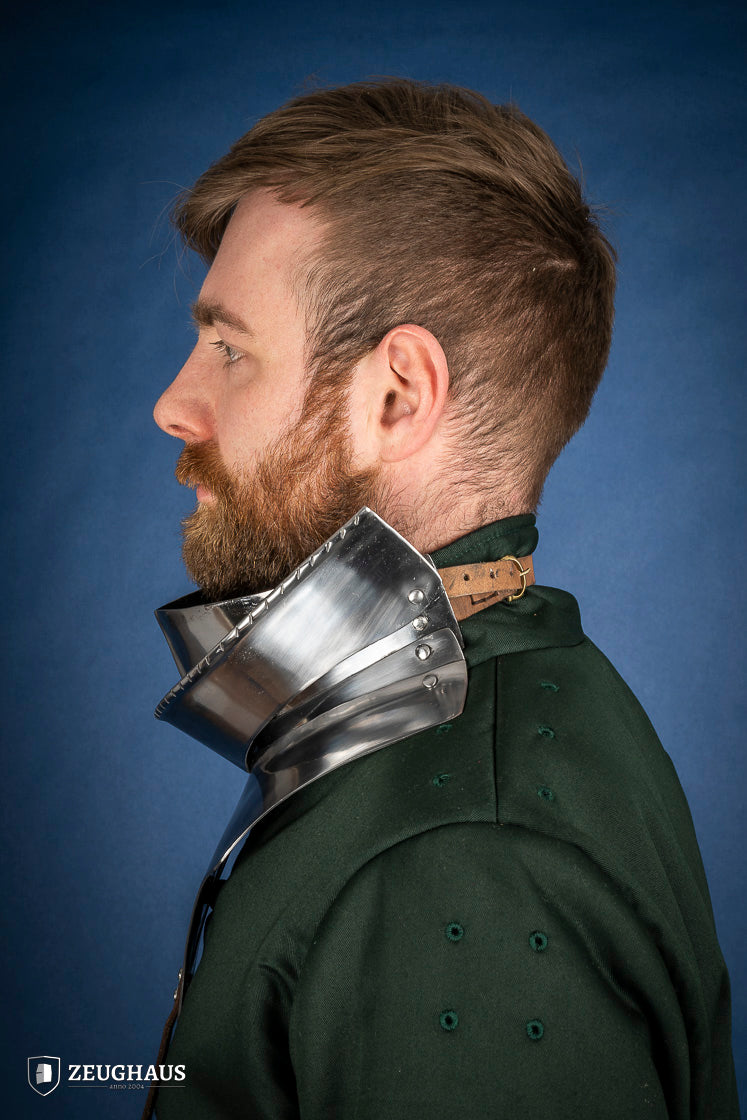 Articulated Gorget with Bevor 1450-1520 1,6mm Polished - Which Mark