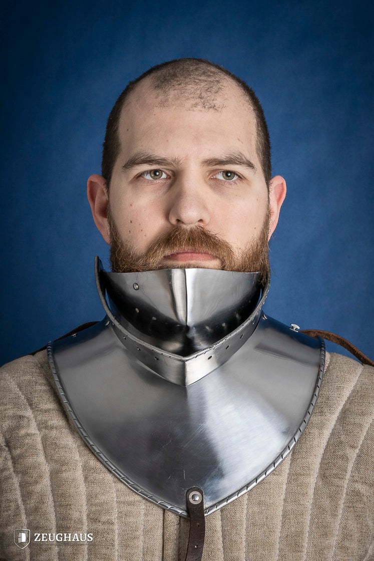 Articulated Gorget with Bevor 1480-1500 2mm Polished - Which Mark
