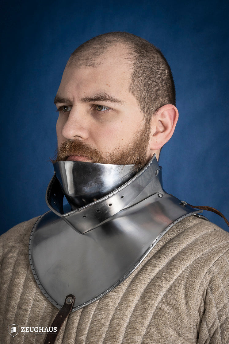 Articulated Gorget with Bevor 1480-1500 2mm Polished - Which Mark