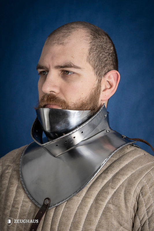 Articulated Gorget with Bevor 1480-1500 2mm Polished - Which Mark