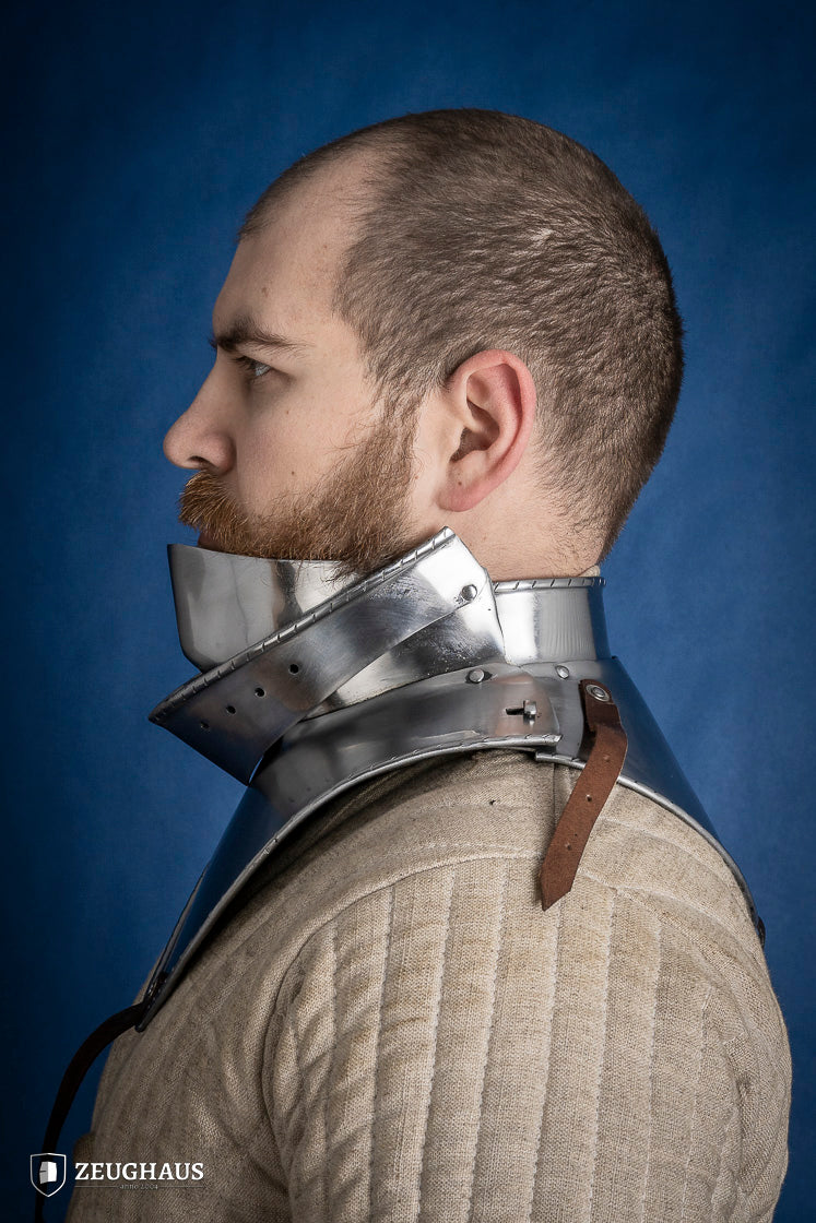 Articulated Gorget with Bevor 1480-1500 2mm Polished - Which Mark