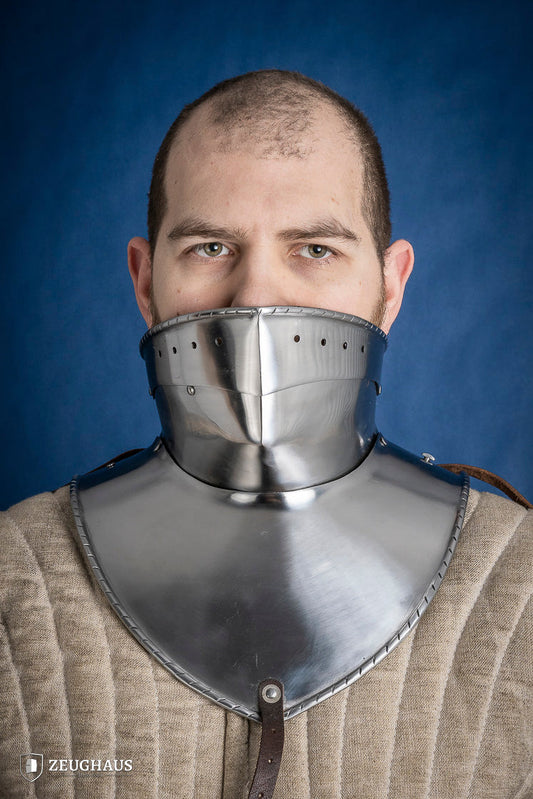 Articulated Gorget with Bevor 1480-1500 2mm Polished - Which Mark