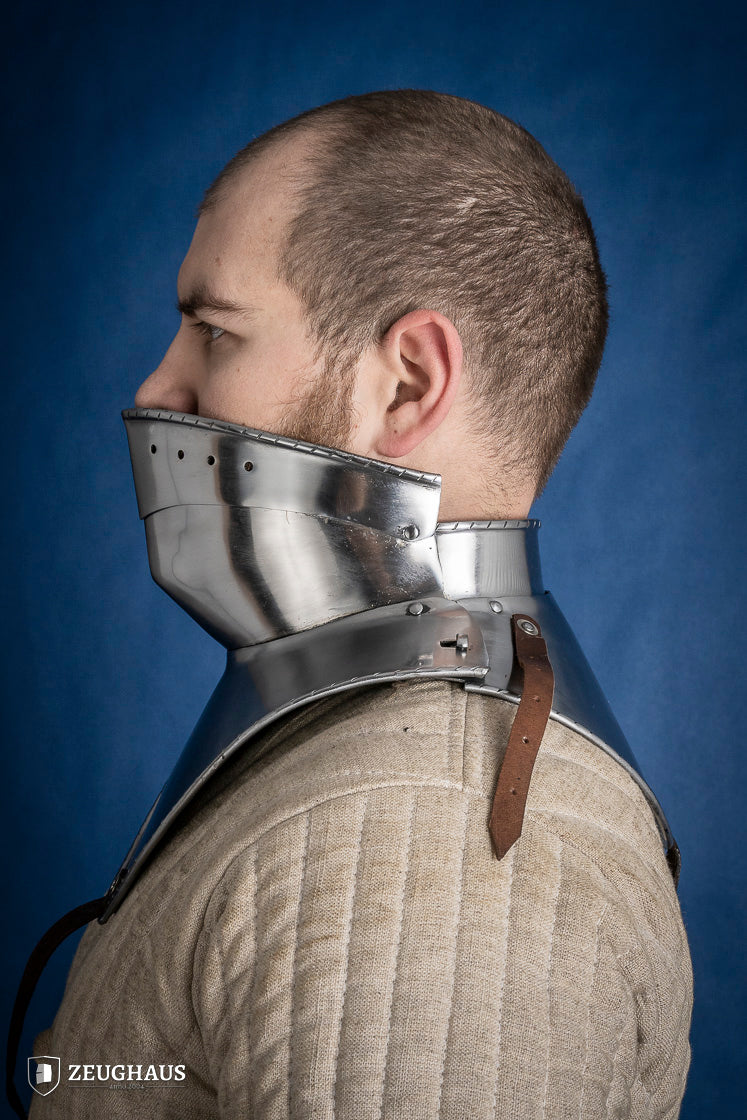 Articulated Gorget with Bevor 1480-1500 2mm Polished - Which Mark