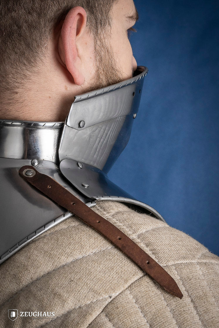 Articulated Gorget with Bevor 1480-1500 2mm Polished - Which Mark