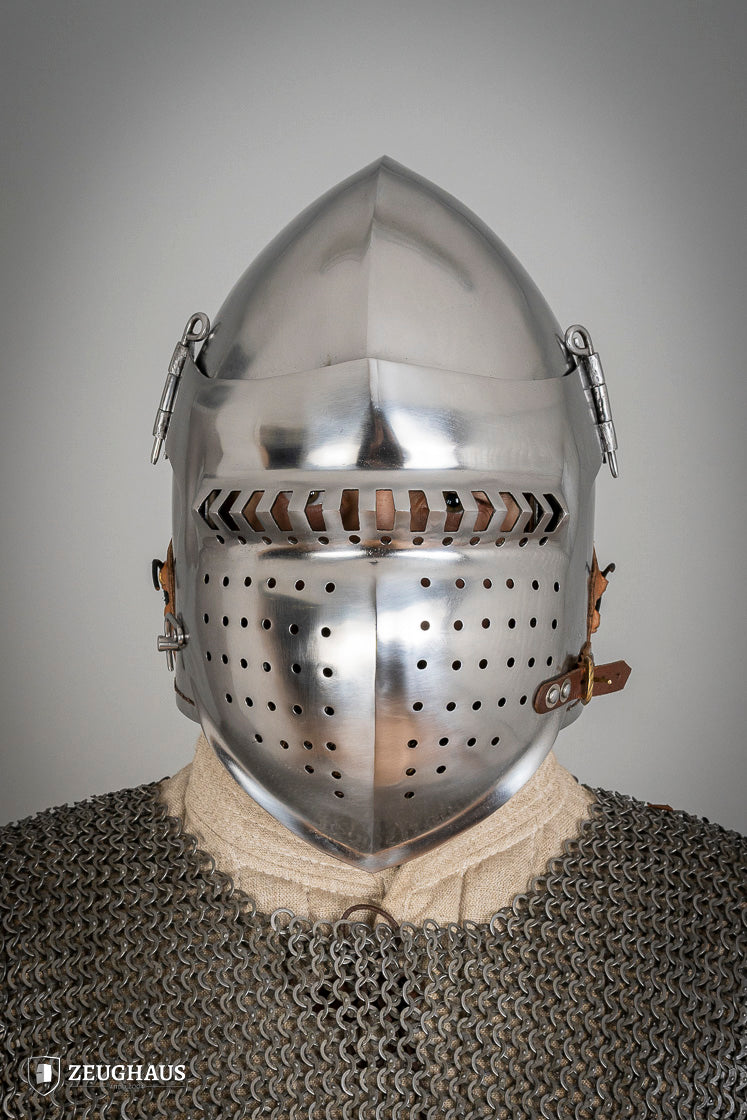 Bascinet Helmet with Visor 2.5mm Polished - Which Mark