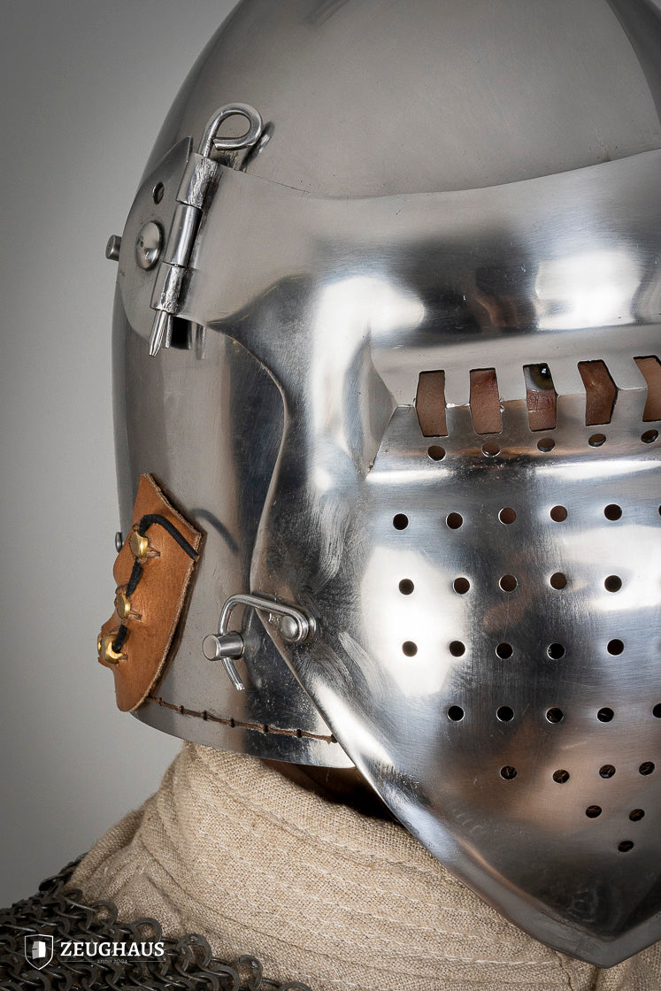 Bascinet Helmet with Visor 2.5mm Polished - Which Mark